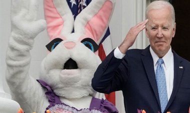 ببینید | خرگوش کاخ سفید از گاف جدید «جو بایدن» جلوگیری  کرد!