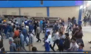 تصاویری از اقدام اعتراضی کارگران پتروشیمی بوشهر