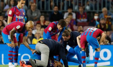 بازیکن بارسا ضربه مغزی شد