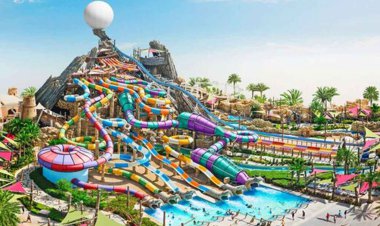 ببینید | سقوط وحشتناک ۱۵ کودک در پارک آبی