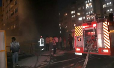 آتش هتل نیمه ساخته در شیراز مهار شد