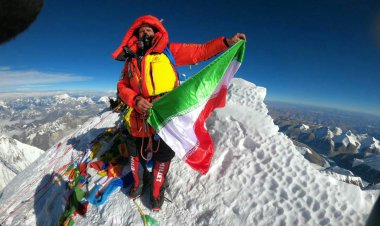 ببینید| پیام کوه نورد ایرانی از فراز قله اورست