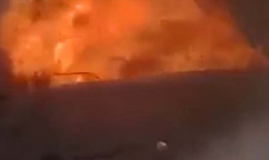 انفجار بزرگ در مخزن بنزین زیرزمینی در عربستان