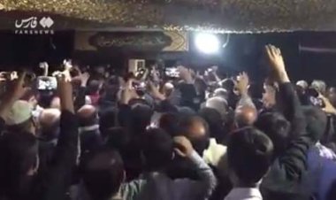 وداع با پیکر شهید حسن صیادخدایی