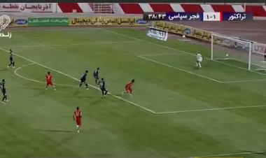 گل دوم تراکتور به فجر روی شوت سامان نریمان جهان