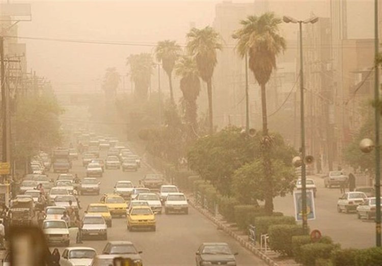 ناسالم شدن هوای بوشهر در پی خیزش گرد و خاک شدید