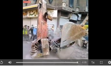 تصاویری هولناک از یکی از ستون‌های ساختمان متروپل