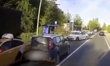 ببینید| تصاویر پرالتهاب از لحظه سکته کردن یک زن در حین رانندگی در اتوبان!