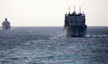 ببینید | لحظه غرق کردن  ناوهای جنگی آمریکایی و انگلیسی