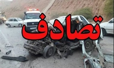 ۲ کشته در تصادف زنجیره‌ای نورآباد