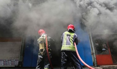 وقوع آتش سوزی در انبار ضایعاتی مجتمع پتروشیمی اروند