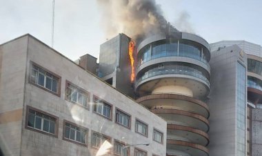 لیدومای تهران آتش گرفت