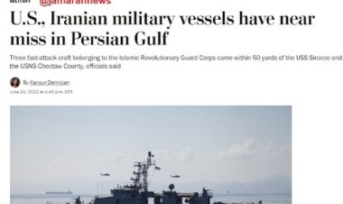 3 قایق ایرانی به دو کشتی آمریکایی در خلیج فارس نزدیک شدند