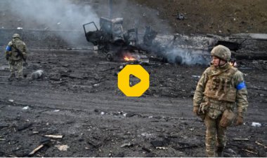 ببینید | حمله موشکی گسترده روس‌ها به کی‌یف