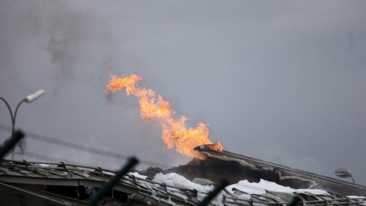 وقوع آتش سوزی مهیب در بزرگترین میدان گازی روسیه