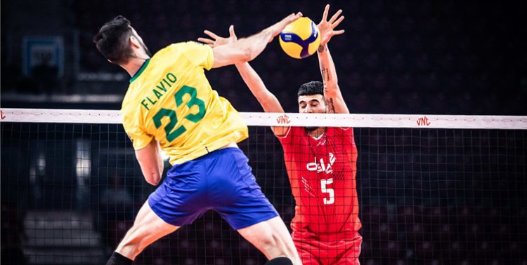 لیگ ملت‌های والیبال| ایران به برزیل باخت
