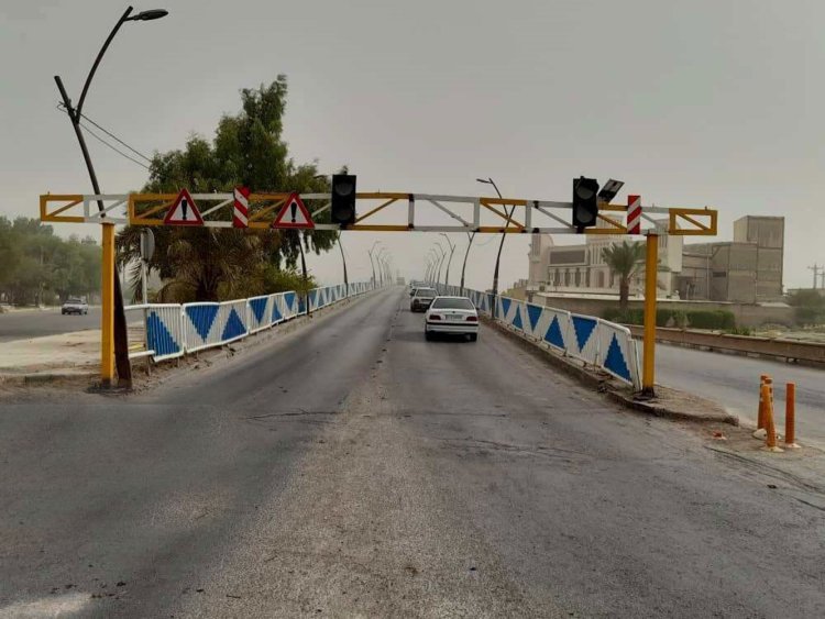 پل آزادی خرمشهر بر روی کامیون ها بسته شد