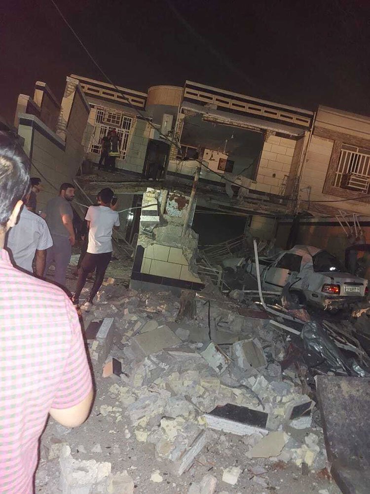 انفجار گاز در یک ساختمان مسکونی در اهواز