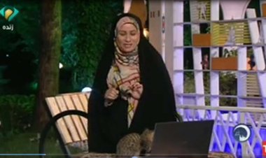گربه ناخوانده وسط برنامه زنده!