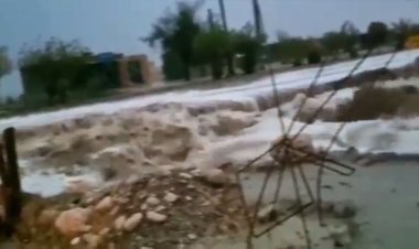 ببینید| شدت بارندگی در بستک -هرمزگان