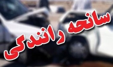 یک کشته و سه مصدوم در اثر واژگونی خودرو در شهرستان دیر