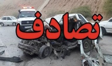 ببینید| مچاله شدن پراید در تصادف مرگبار با تریلی