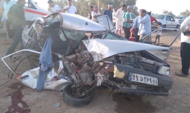 تصادف در جاده شوش با یک نفر فوتی و پنج مصدوم    