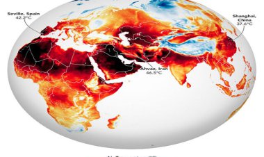 ناسا: اهواز گرم‌ترین نقطه نیمکره شرقی کره زمین