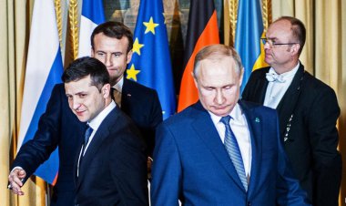 ببینید| جادوی هنر با استفاده از چهره پوتین و زلنسکی