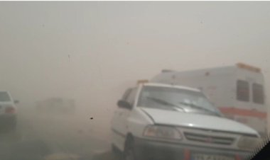 ببینید| تصادف زنجیره‌ای در محور بوشهر - برازجان