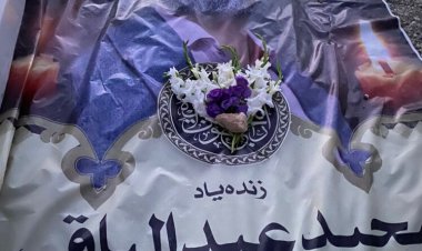 تصاویری از خاکسپاری مجید عبدالباقی کنار مالک متروپل