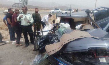 ٩ مصدوم در حادثه رانندگی جاده جهرم - شیراز