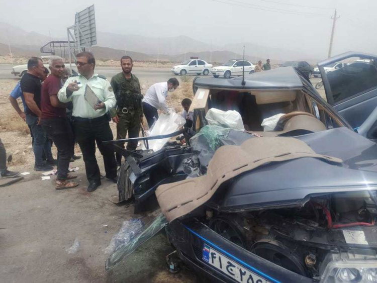 ٩ مصدوم در حادثه رانندگی جاده جهرم - شیراز