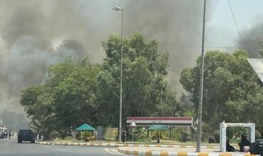 پارلمان عراق آتش گرفت