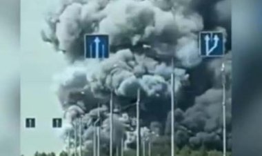 آتش‌سوزی گسترده در مسکو