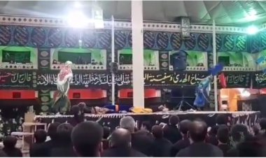 ببینید|  لحظه شوکه‌کننده سکته یک تعزیه‌خوان وسط اجرا