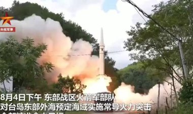 توکیو: 5 موشک چین به سمت ژاپن پرتاب شد+فیلم