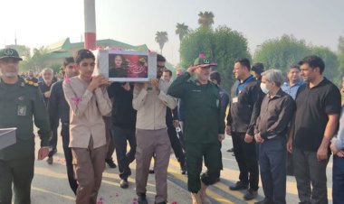 پیکر مطهر سردار شهید اسکندری وارد لامرد شد