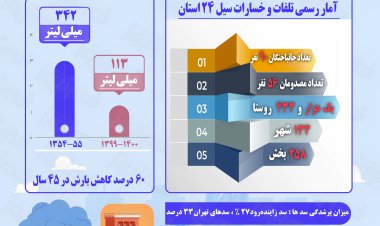 اینفوگرافیک / تلفات و خسارات سیل تابستانه