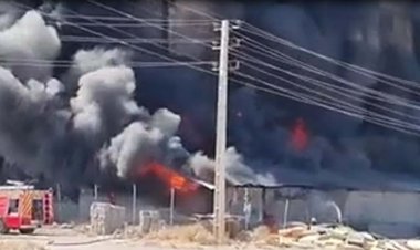 ببینید | مهار آتش‌سوزی کارخانه مبل  پس از ۸ ساعت