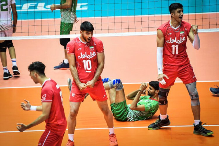 پیروزی والیبالیست‌های جوان ایران در جام  آسیا