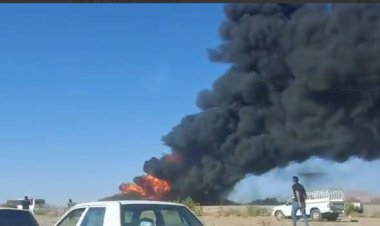 فیلم| یک کشته در واژگونی تریلر حامل بنزین