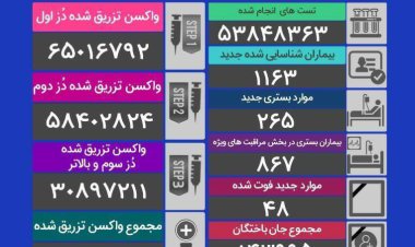 کرونا جان ۴۸ هموطن دیگر را گرفت