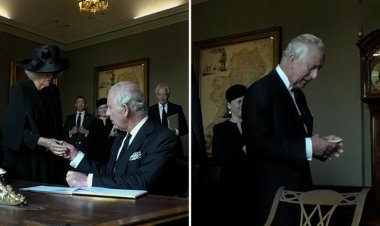 ببینید | عصبانیت پادشاه چارلز از خودنویس!