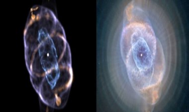 ایجاد یک مدل سه‌بُعدی خیره‌کننده‌ از سحابی چشم گربه