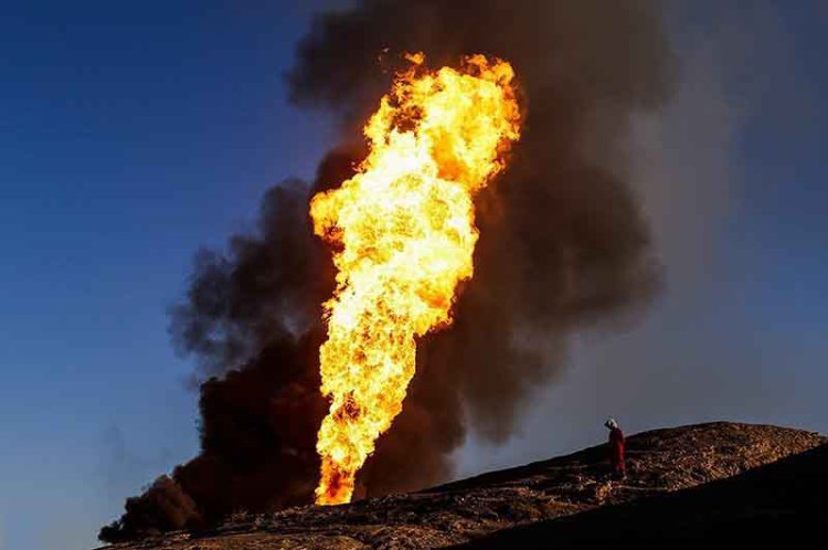 آتش‌سوزی در میدان نفتی شادگان