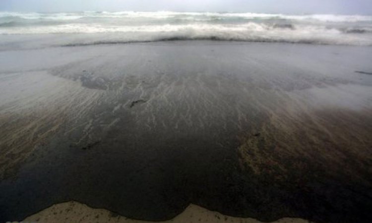 لکه نفتی ساحل بحرکان هندیجان خوزستان را آلوده کرد