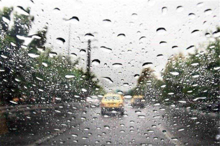 باران شدید در شیراز