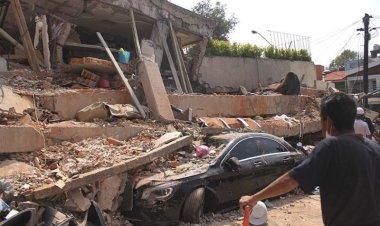 ببینید| تصاویری وحشتناک از لحظه زلزله ۷/۲ ریشتری در مکزیک