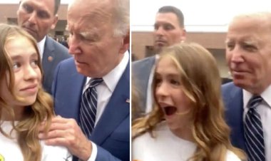 ببینید | پیشنهاد عجیب جو بایدن به یک دختر جوان در حضور مردم!